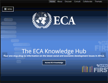 Tablet Screenshot of knowledge.uneca.org